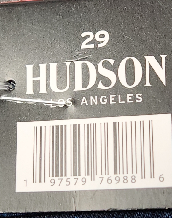 Women's Dark Blue Denim Jeans - Hudson - 8/29" - Picture 14 of 16